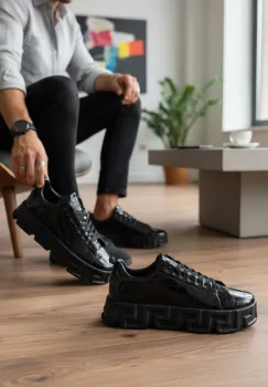 Adidasi barbati casual  VSC  negri 0826 imagine