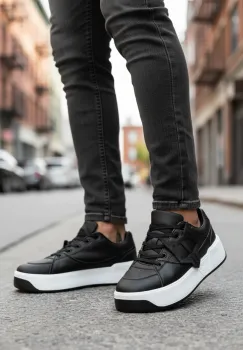 Adidasi barbati casual WOLF  negri 080 imagine