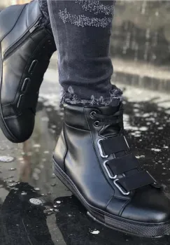 Adidasi barbati inalti negri ZR A3392 A31-2 imagine