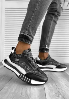 Adidasi barbati negri A103 imagine