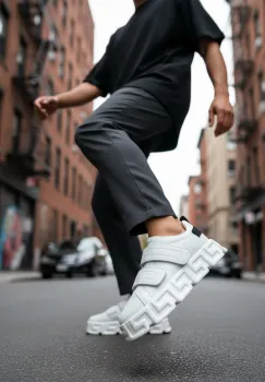 Adidasi barbati VSC Greca albi   cu arici 092 imagine