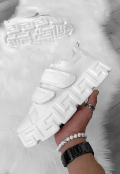 Adidasi barbati VSC Greca albi  cu arici 092  T2-4 imagine