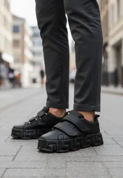 Adidasi barbati VSC Greca negri  cu arici 092  T2-4 imagine