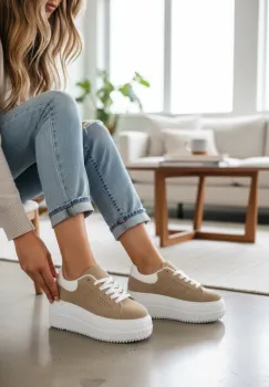 Adidasi dama albi casual ZH12 imagine