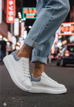 Adidasi dama casual albi 111 T14-1 imagine