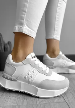 Adidasi dama casual albi A01  imagine