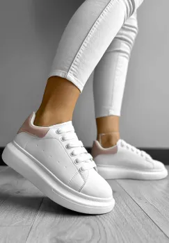 Adidasi dama casual albi A2906 imagine