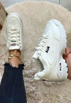 Adidasi dama casual albi M008 T6-1 imagine