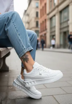 Adidasi dama casual  albi   VLT L77 imagine