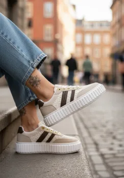 Adidasi dama casual  bej  LA351 imagine