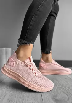 Adidasi dama casual din panza roz 91 imagine