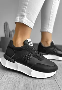 Adidasi dama casual negri A01  imagine