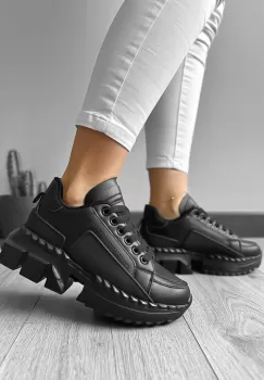 Adidasi dama casual negri B36 imagine