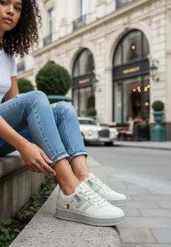 Adidasi dama gri casual  106 imagine