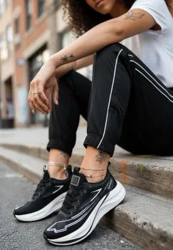 Adidasi dama sport  negri  K74 imagine