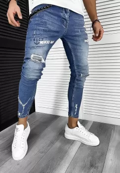 Blugi barbati conici albastri 365 H6-5* imagine