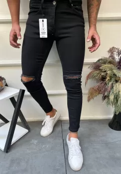 Blugi barbati conici B9971 imagine