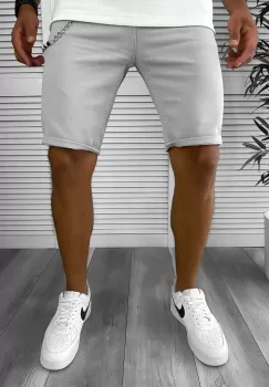 Blugi barbati scurti conici gri 12800 H3-2 imagine