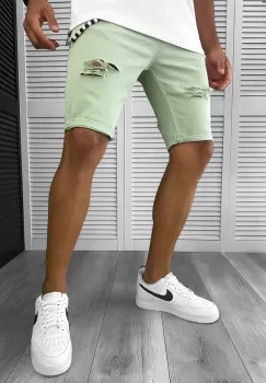 Blugi barbati scurti conici verzi 12801 imagine