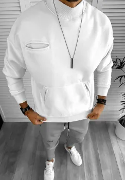 Bluza barbati bej slim fit k226 i1-1* imagine