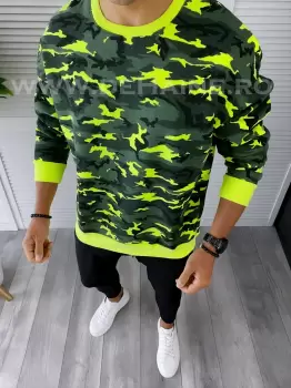 Bluza barbati oversize camuflaj verde K347 15.1-1.2 E 56-2 imagine