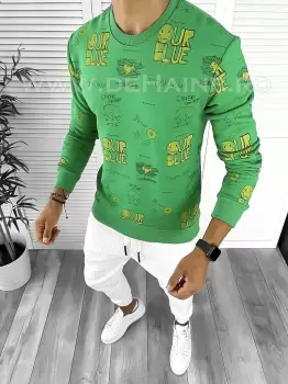 Bluza barbati verde slim fit K208 31-1.2 imagine