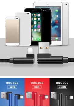 Cablu de date magnetic Type C 90? A8867 imagine