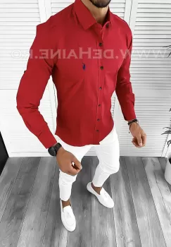 Camasa barbat slim fit rosie B9689 W16-1.3 imagine