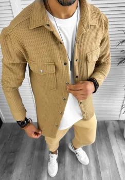 Camasa barbati casual maro 12915 imagine