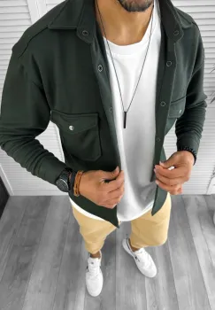 Camasa barbati casual neagra 12916 imagine