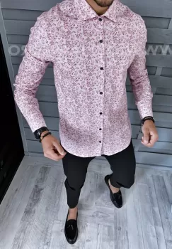 Camasa barbati cu imprimeu slim fit A5593 V1-5 imagine