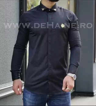 Camasa barbati eleganta neagra slim fit B3326 11-5 imagine