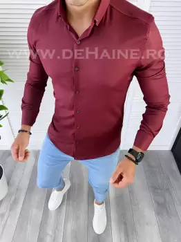 Camasa barbati grena slim fit B2685 W9-4 E 16-2* imagine