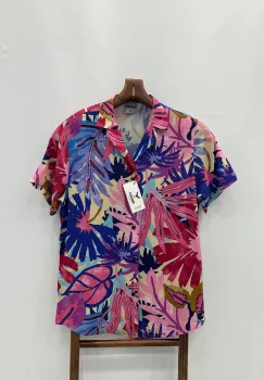 Camasa barbati PREMIUM   maneca scusta  cu imprimeu 13172 imagine