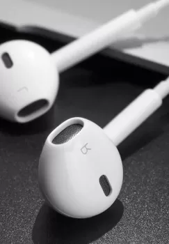 Casti audio cu microfon Lightning White pentru iphone 7/8/XS imagine