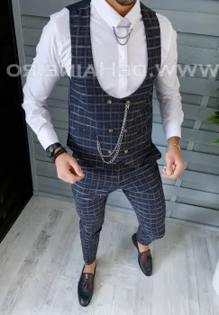 Compleu barbati bleumarin Vesta + Pantaloni B1458* imagine