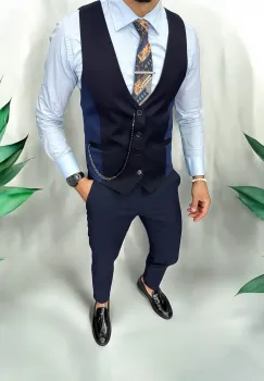 Compleu barbati  Vesta + Pantaloni 13241 imagine