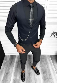 Compleu barbati  Vesta + Pantaloni 13304 imagine