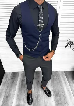 Compleu barbati  Vesta + Pantaloni 13305 imagine