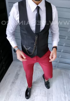 Compleu barbati Vesta + Pantaloni B1777 imagine