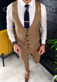 Compleu barbati Vesta + Pantaloni ZR A3895 O3.3.3 imagine