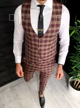 Compleu barbati Vesta + Pantaloni ZR A4115 1-1 E imagine