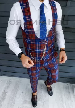 Compleu barbati Vesta + Pantaloni ZR A8772 37-1 imagine