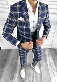 Costum barbati slim fit  (SACOU +VESTA) 4226 16-5 imagine