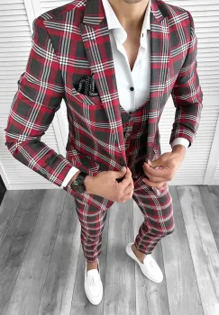 Costum barbati slim fit (SACOU + VESTA)  78081  O3-3.3 imagine