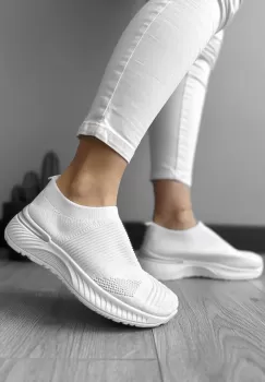 Espadrile dama casual albe 566 imagine