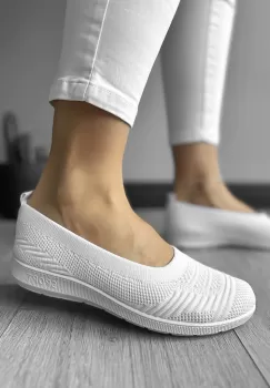 Espadrile dama casual albe CL15 imagine