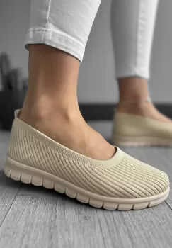 Espadrile dama casual bej CL16 imagine