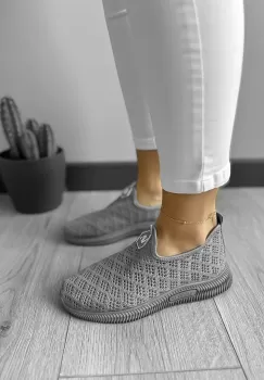 Espadrile dama casual gri CL06 imagine