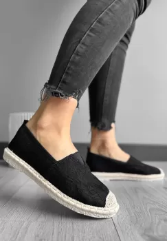 Espadrile dama casual negre A031 imagine